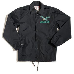 Philadelphia Eagles Mitchell and Ness large black "buddy" era rain jacket